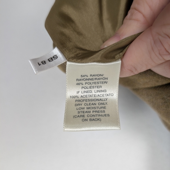 Susan Bristol Tan Sleeveless Career Work Sheath Dress Size 8P - Picture 7 of 7